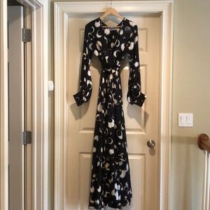 Black/white Maxi Dress